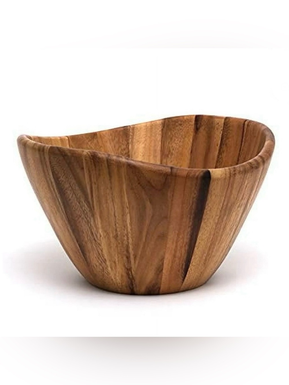 🪅 Acacia Wooden Large Wavy Bowl